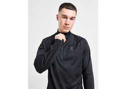 On Running Climate 1/4 Zip Top Black