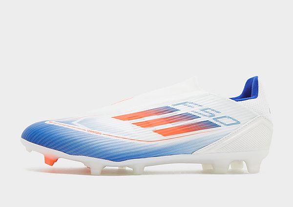 adidas F50 League Laceless FG Cloud White / Solar Red / Lucid Blue