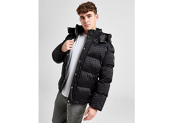 Belier All Over Print Padded Jacket Black