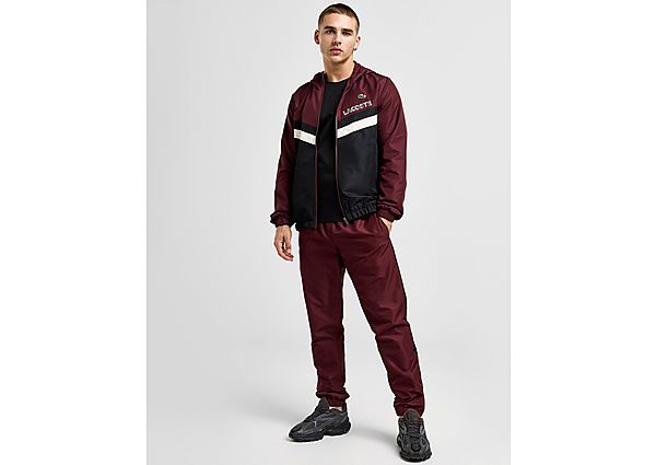 Lacoste ven Hooded Chevron Tracksuit Red