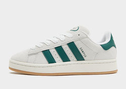 Adidas Originals Campus 00S Women'S Crystal White   Core White   Collegiate Green