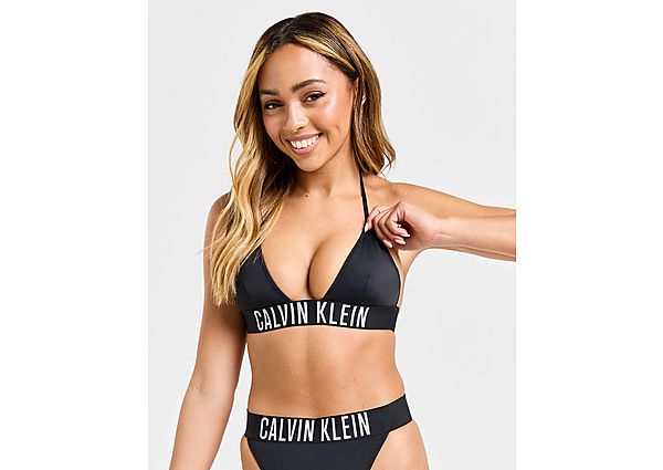 Calvin Klein Swim Intense Triangle Bikini Top Black