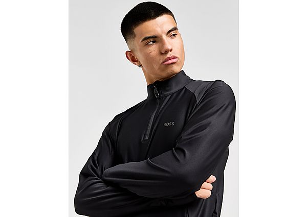 BOSS Active 1/2 Zip Top Black