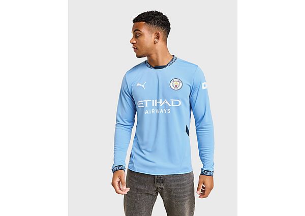 PUMA Manchester City FC 2024/25 Long Sleeve Home Shirt Blue