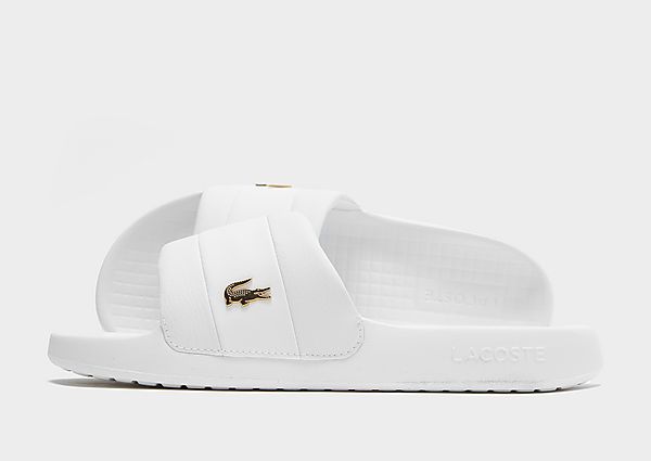 Lacoste Serve Pin Slides White