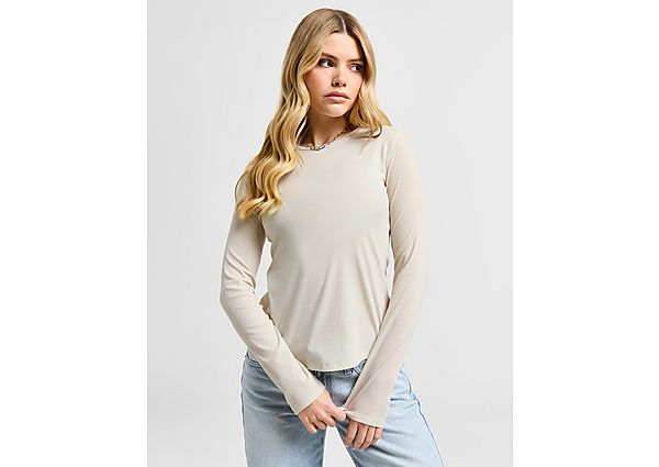 New Balance Linear Ribbed Long Sleeve Top Beige