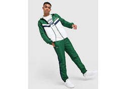 Lacoste Woven Hooded Chevron Tracksuit Green