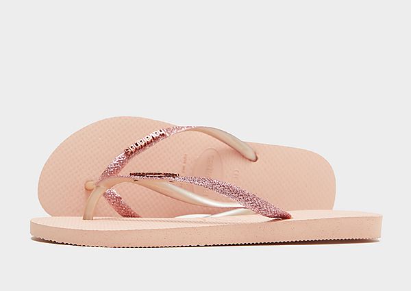 Havaianas Slim Glitter Flip Flops Women's Pink