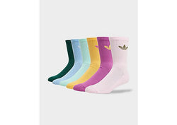 adidas Originals 6Pack Crew Socks Multi Coloured