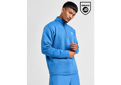 New Balance Logo 1 4 Zip Sweatshirt Blue