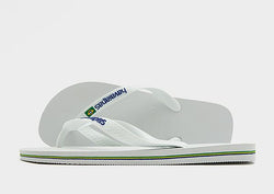 Havaianas Brazil Logo Flip Flops White