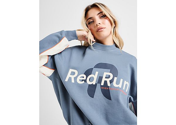 Red Run Activewear Muse Oversized Crew Sweatshirt