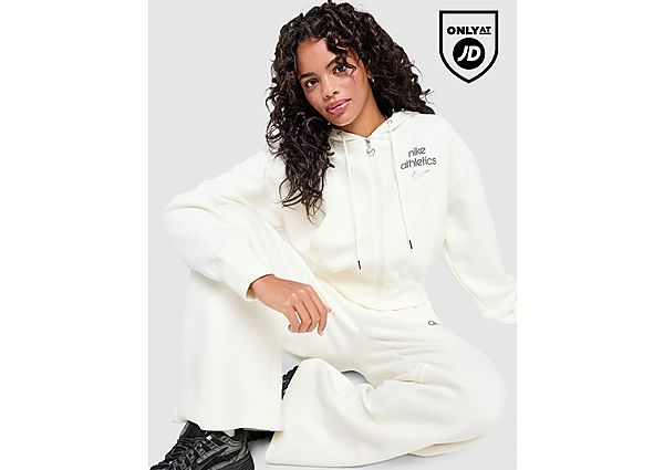 Nike Graphic Swoosh Crop Full Zip Hoodie