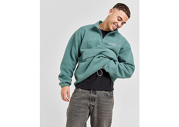 LEVI'S Borg 1 2 Zip Fleece Green