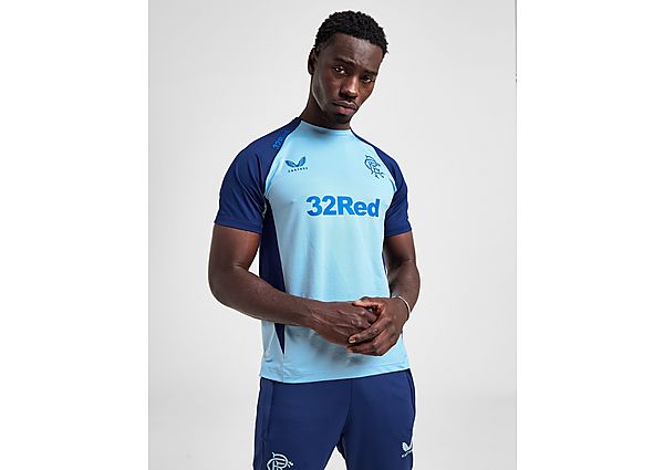 Castore Rangers FC Pro Training T-Shirt Blue