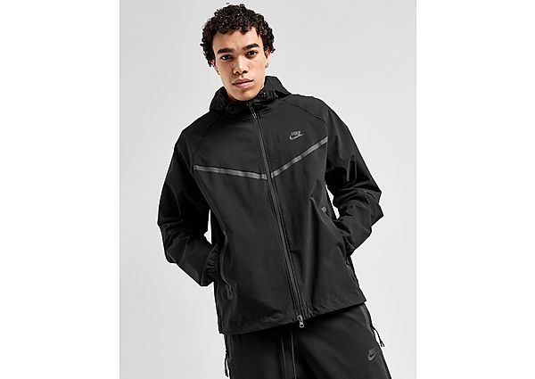 Nike Tech Woven Full Zip Hooded Jacket Black Black Black