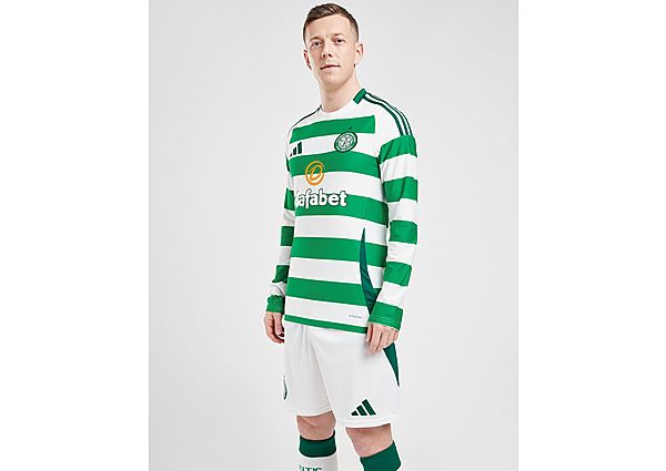 adidas Celtic Long Sleeve Home Shirt Green