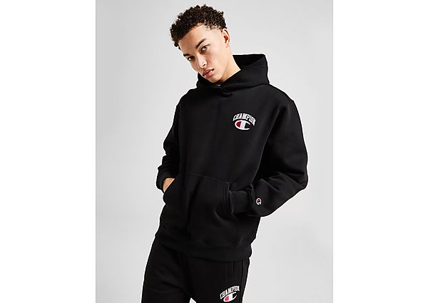 Champion Back Logo Overhead Hoodie Black