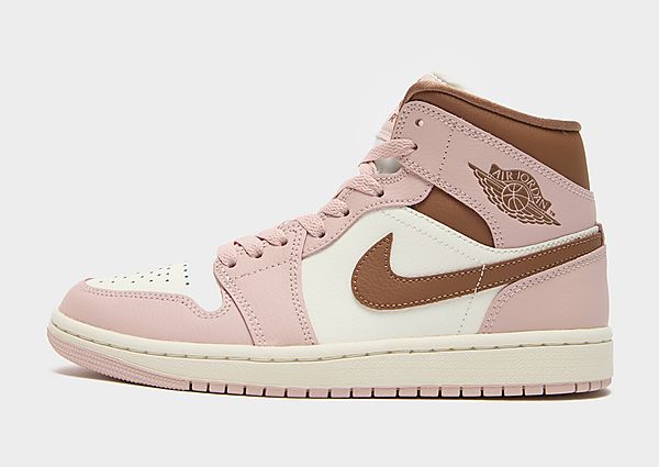 Jordan Air 1 Mid Women's Pink Oxford/Sail/Archaeo Brown