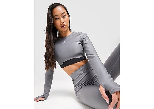 On Running Train Long Sleeve Crop Top