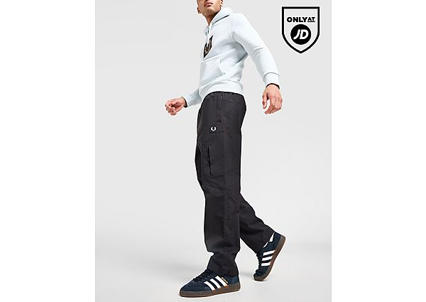 Fred Perry Badge Tech Cargo Pants Black