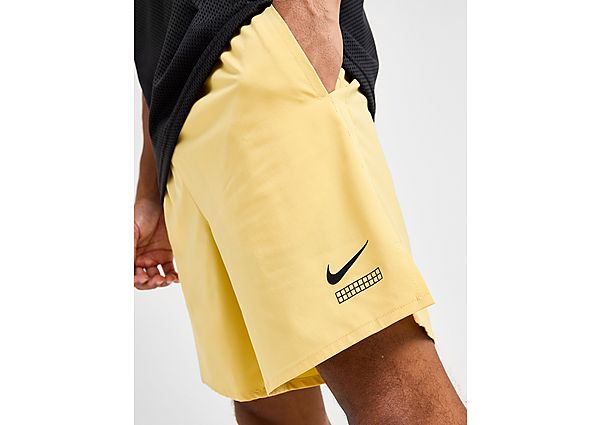 Nike Challenger Graphic Shorts Yellow