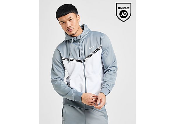 Nike Tape Polyknit Full Zip Hoodie Grey