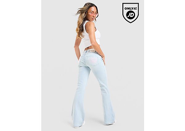 JUICY COUTURE Low Rise Diamante Crown Denim Jeans