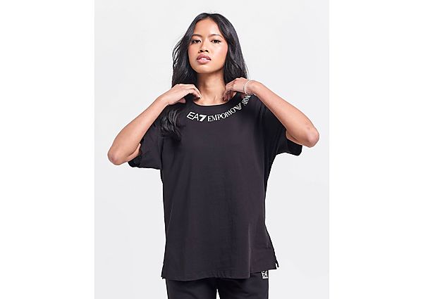 EA7 Emporio Armani Curved Logo T-Shirt Black