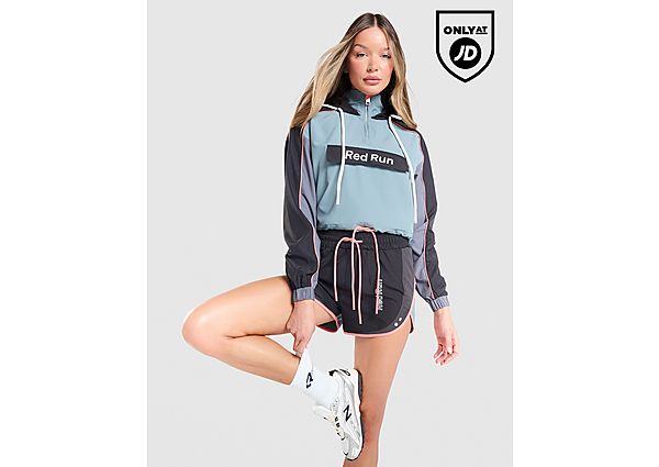 Run Activewear Outer Space Colour Block Crop Windbreaker