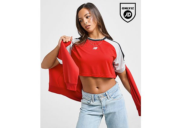 New Balance Logo Crop Football T-Shirt