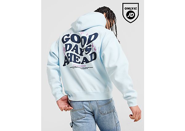 Unlike Humans Good Days Hoodie Blue