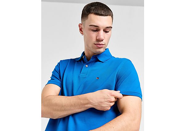 Tommy Hilfiger Small Flag Polo Shirt Blue