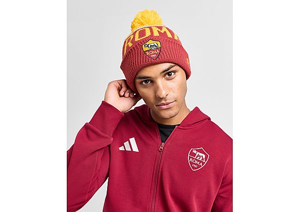 New Era As Roma Sport Beanie Hat Red