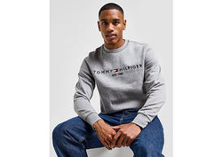 Tommy Hilfiger Embroidered Crew Sweatshirt Grey