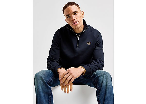 Fred Perry HALF ZIP SWEAT Navy