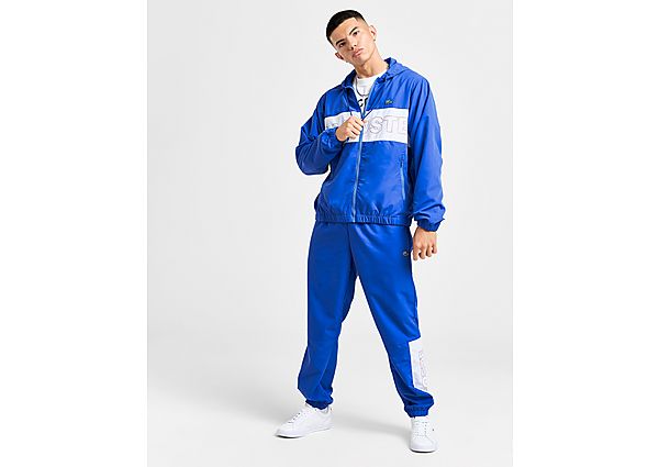 Lacoste Woven Colour Block Tracksuit Blue