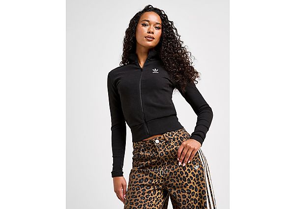 adidas Originals Essential Ribbed Long Sleeve Full Zip Top