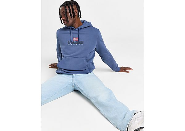 Napapijri Bory Logo Hoodie Blue