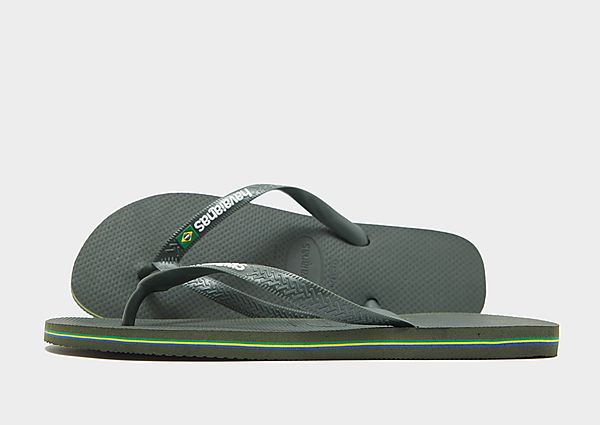 Havaianas Brazil Logo Flip Flops Green