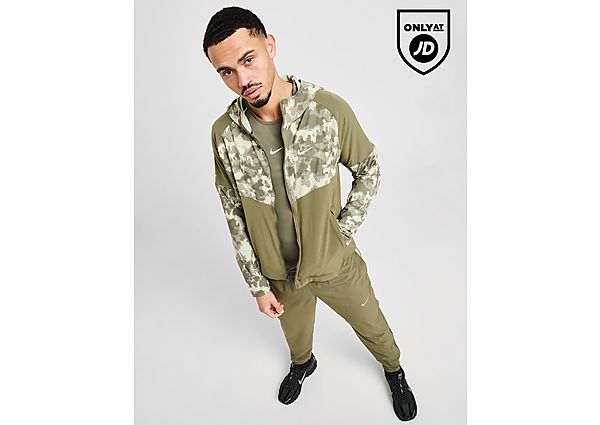 Nike Repel Miler Camo Jacket Green