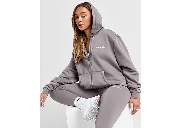 McKenzie Logo Full Zip Hoodie Grey