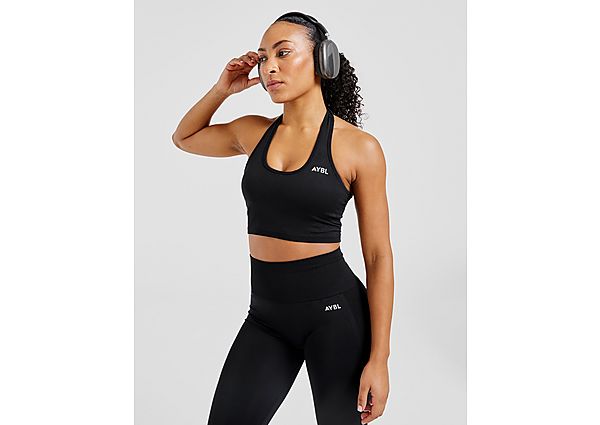 AYBL Empower Seamless Halterneck Top Black