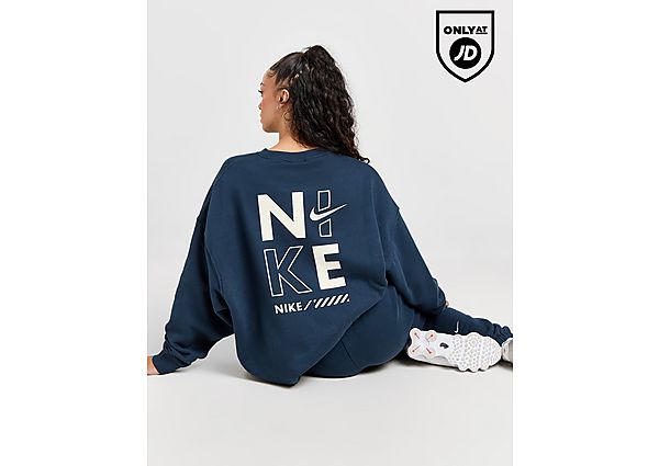 Nike Oversized Crew Sweatshirt Blue