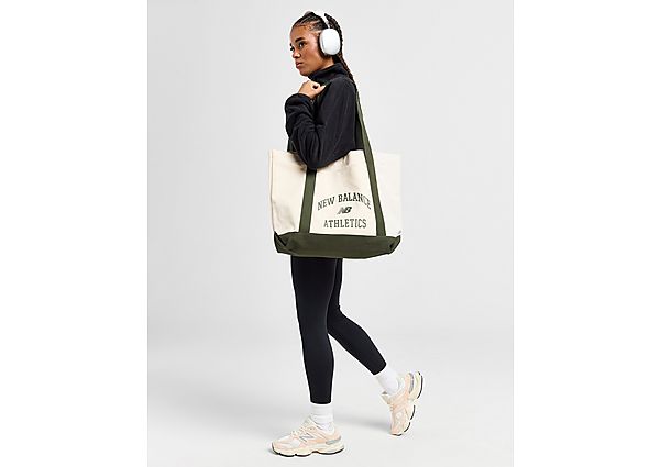 New Balance Mono Canvas Tote Bag White