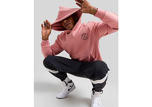 Jordan Paris Saint Germain Fleece Pullover Hoodie PINK -, PINK PINK