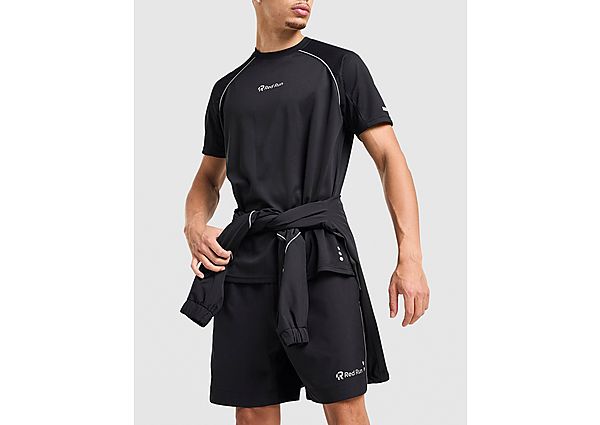 Run Activewear Crimson Wave Panel Sport Shorts