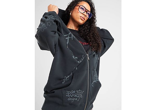 Ed Hardy Skull Boyfriend Full Zip Hoodie