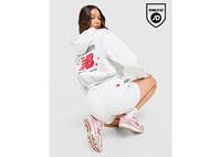 New Balance Chrome Cropped Full Zip Hoodie grey