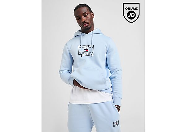 Tommy Hilfiger Flag Overhead Hoodie Sky Blue